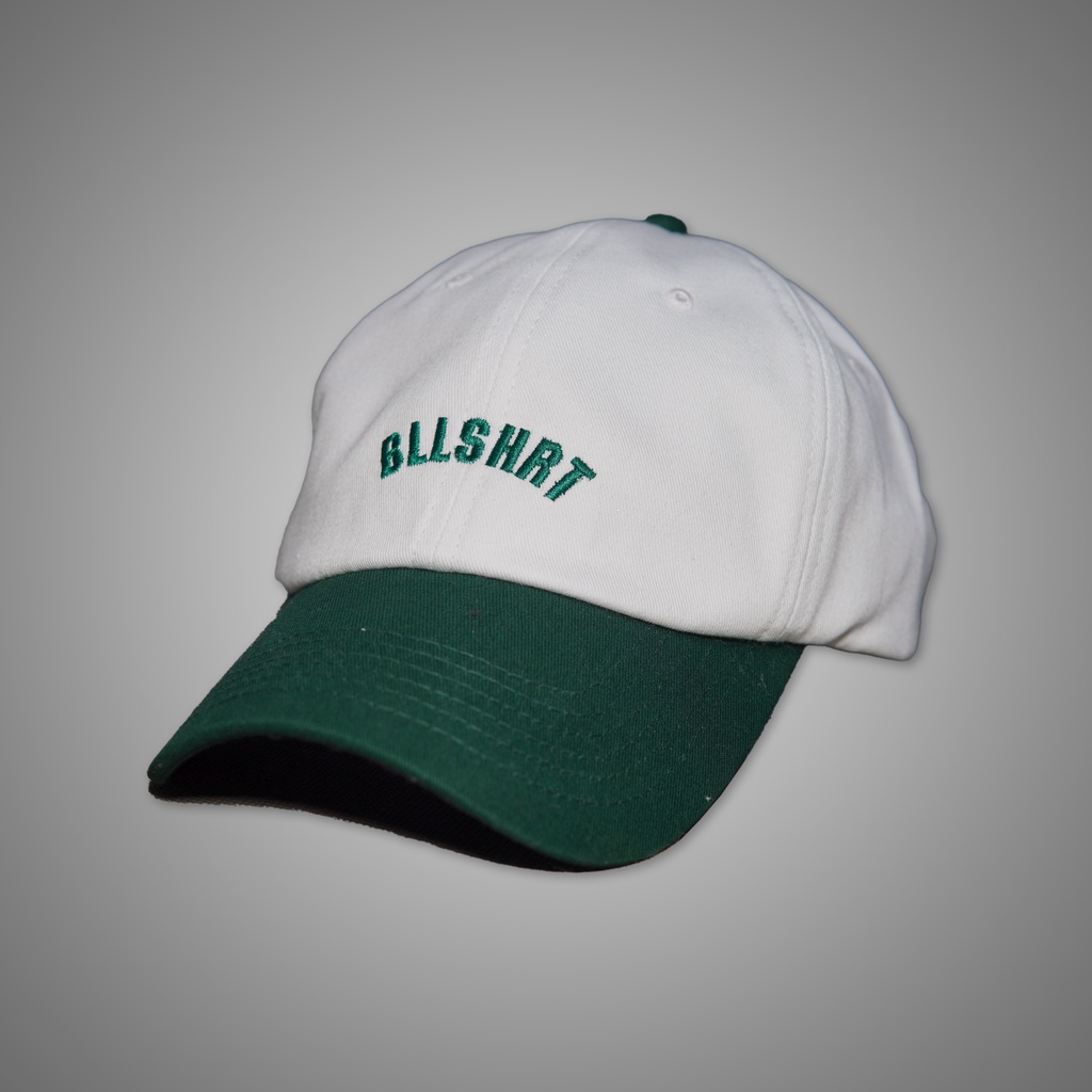 Bullshirt Polo Cap Hat Edition | Topi Polocaps Baseball Bordir Distro Original - Putih Kombinasi Hij