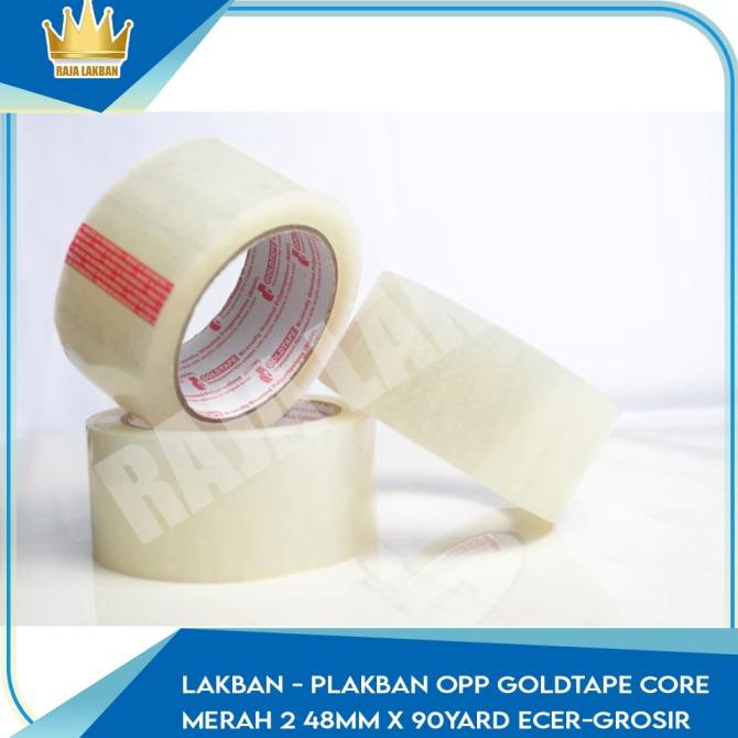 

Promo Awal tahun Lakban / Plakban OPP Goldtape Core Merah 2" 48mm x 90yard* Ecer/Grosir Promo Awal tahun