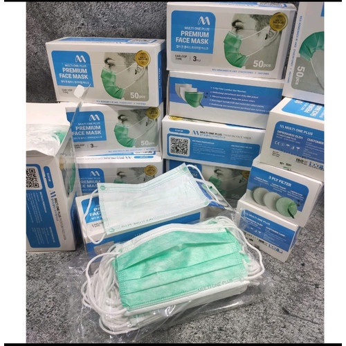 MASKER MULTI ONE PLUS 3PLY - Masker Medis 3ply Earloop isi 50 pcs/box