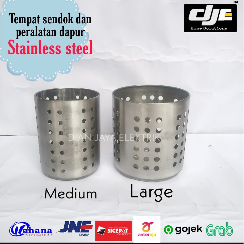 Tempat sendok/sumpit/garpu/alat dapur stainless anti karat model IKEA