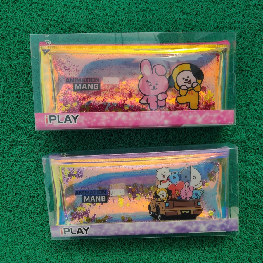 

Tempat Pensil Gliter Air BTS BT21