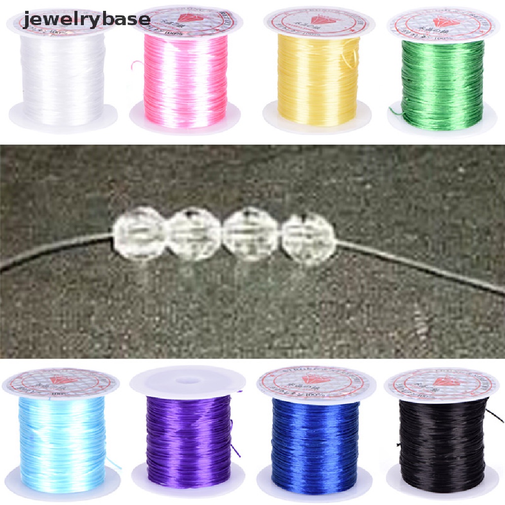 (jewelrybase) Tali Senar Elastis 0.8mm Untuk Membuat Gelang / Kalung Handmade DIY