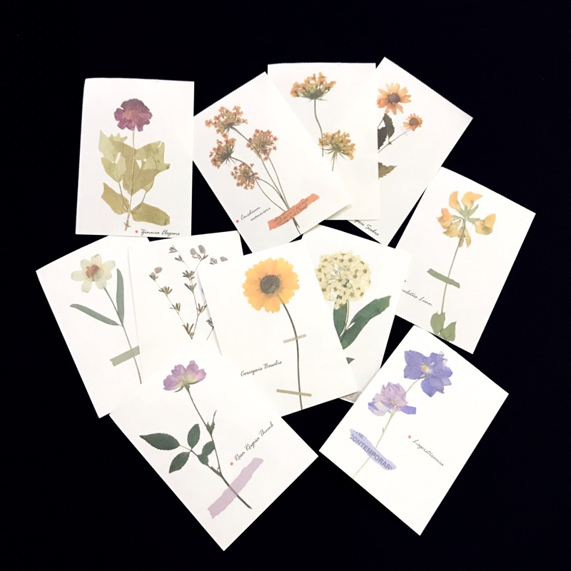 [PART 3] Vintage Flake Perintilan Journal Vintage Kertas Memo Aesthetic Deco Journal Scarpbook-Flower Non