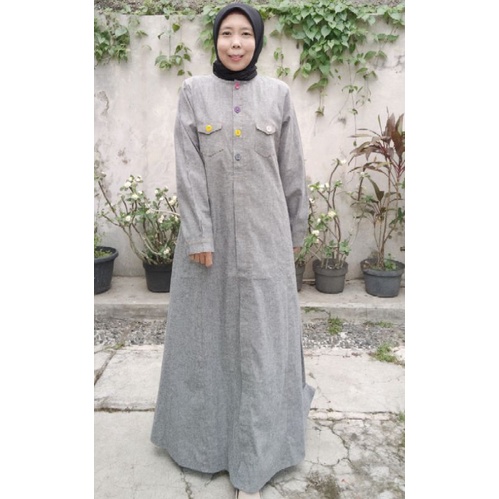 Gamis Sporty Wanita Katun