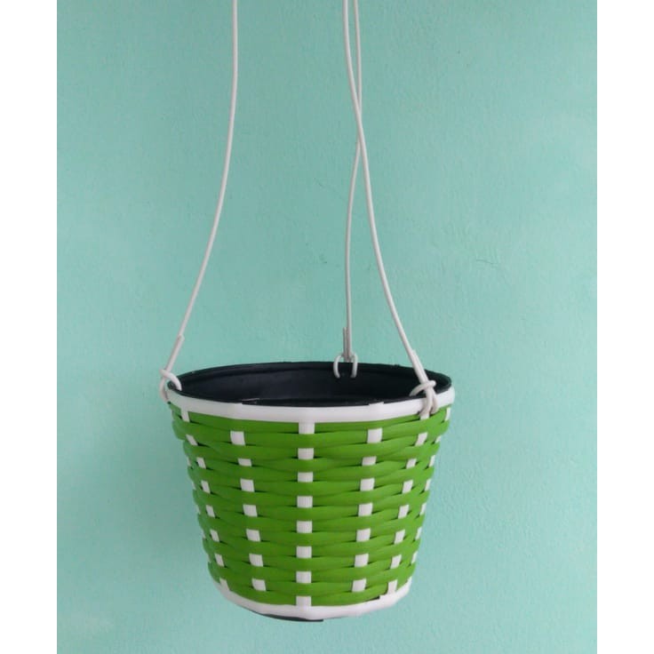 Pot Anyam Gantung Rotan Sintetis D17