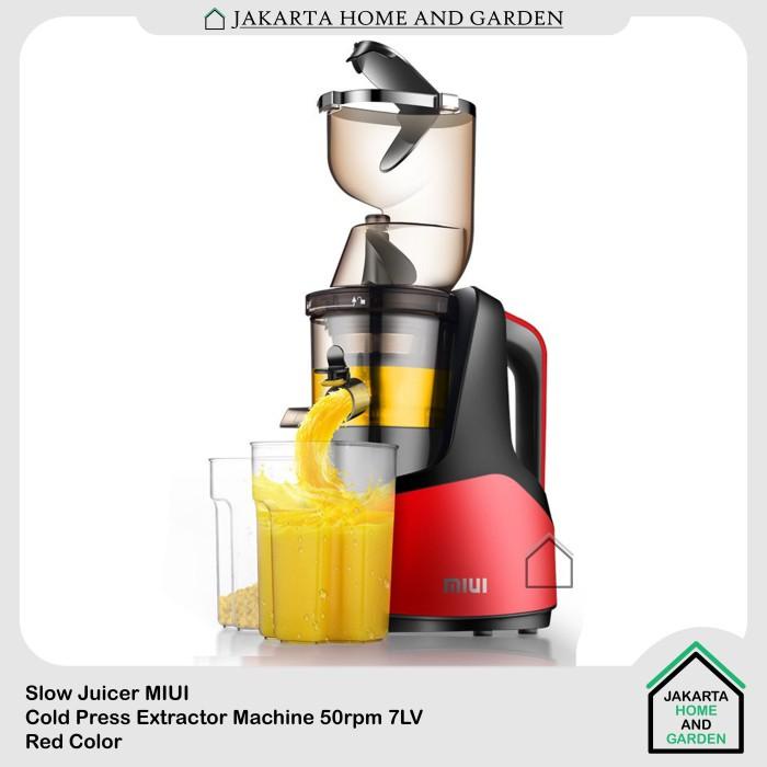 Juicerku Miui Slow Juicer 7-Segmen Spiral Cold Press Extractor Filterless