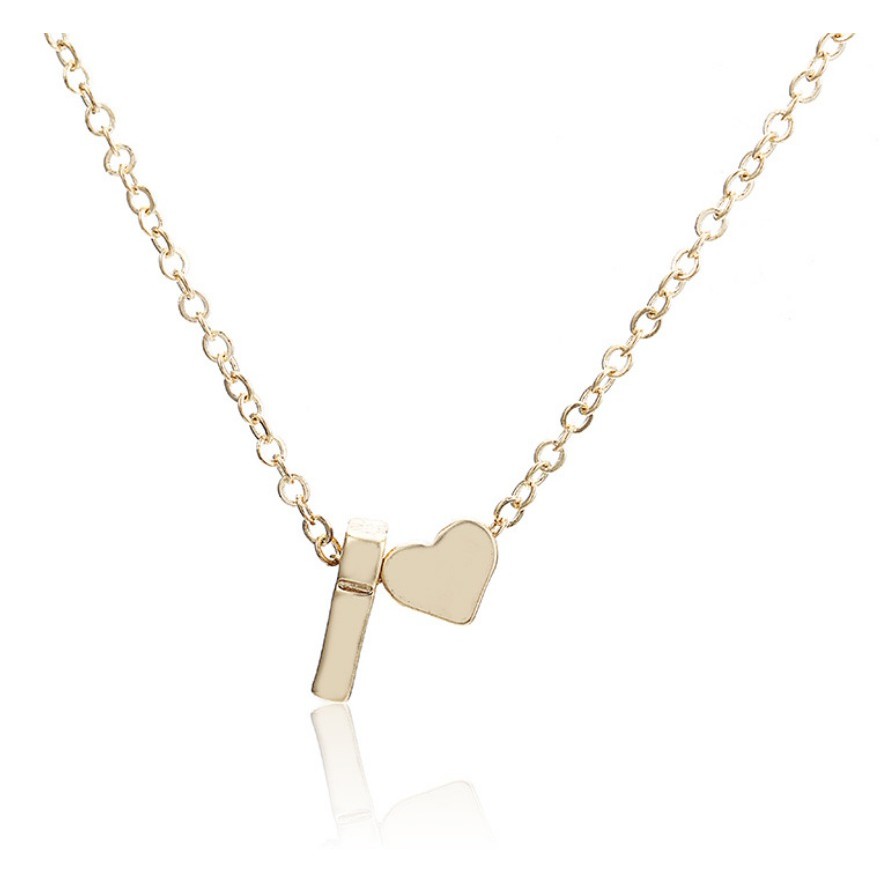 Grosir - K480 (A - M) Kalung Huruf Love Kecil Stainless / Fashion Style / Set Perhiasan Wanita