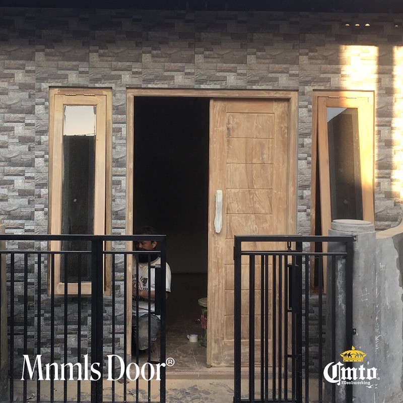 KUSEN PINTU DAN JENDELA SET DEPAN RUMAH - KAYU JATI