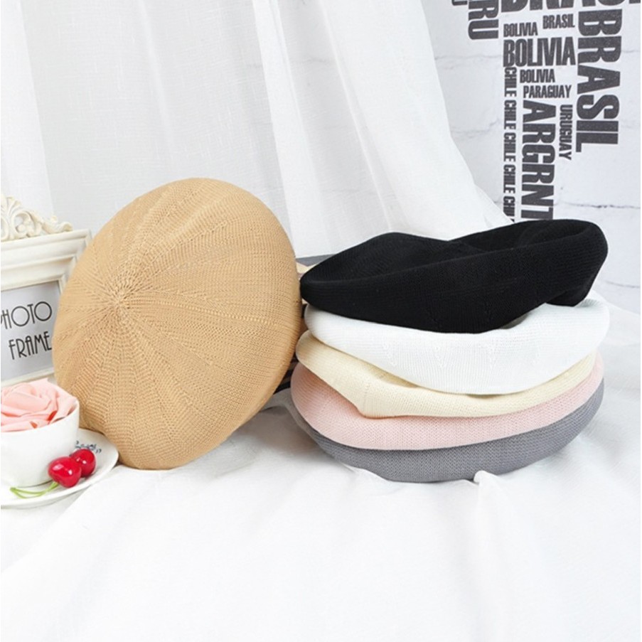 BERA topi beret high quality rajut boho baret topi mangaka komikus