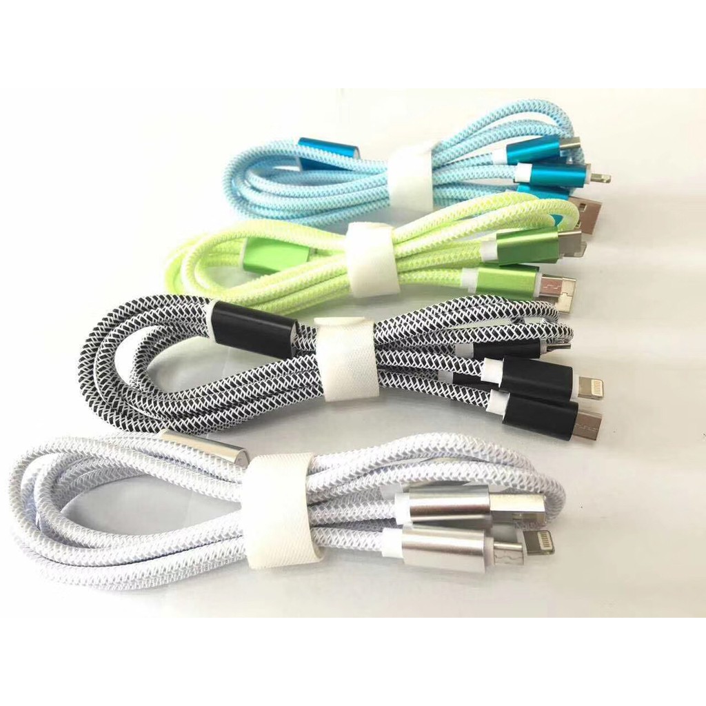 iPhone Android Type-c universal multifunctional three-in-one charging cable data cable