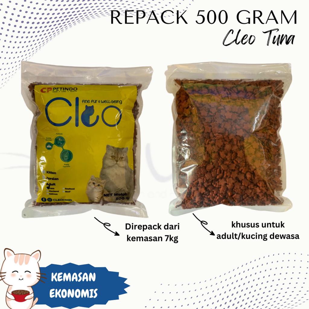 MAKANAN KUCING CLEO TUNA REPACK 500GR 500 GR 500 GRAM CATFOOD CAT FOOD