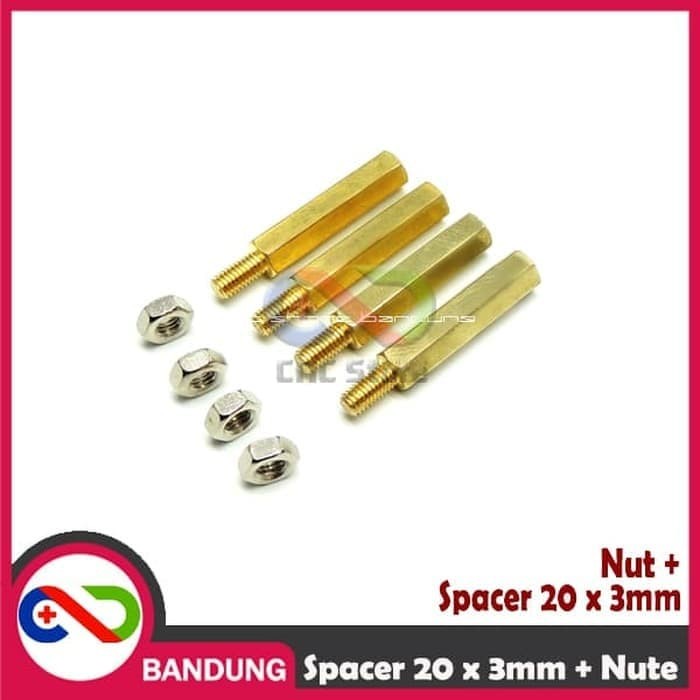 Jy51Opws [Cnc] Spacer Pcb Metal Spacer Logam Spacer Copper 20Mm X 3Mm 3M Y50lw