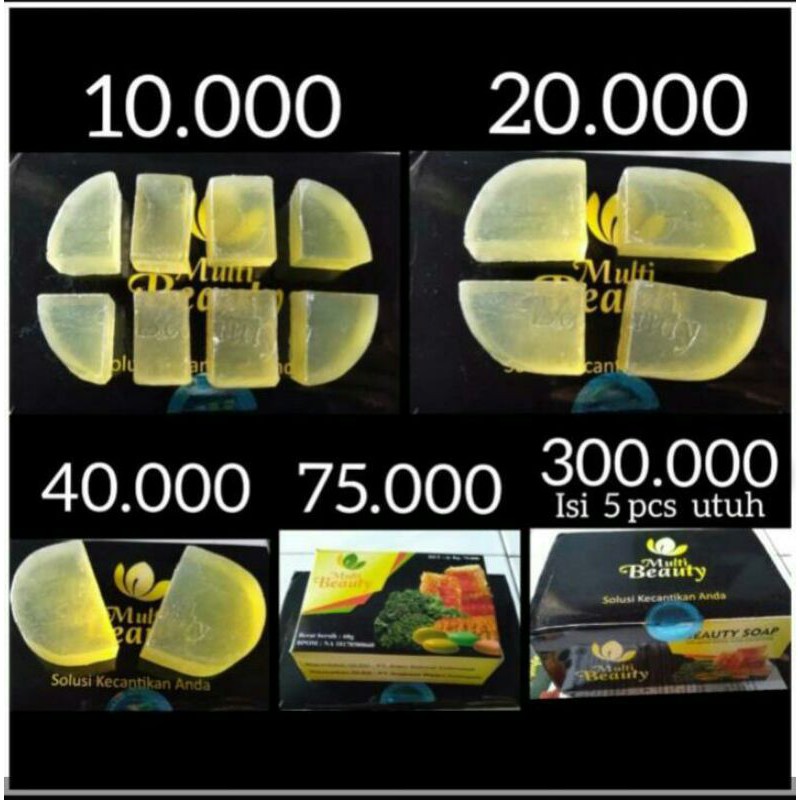 MULTI BEAUTY SOAP ECER (DIJAMIN ORI )