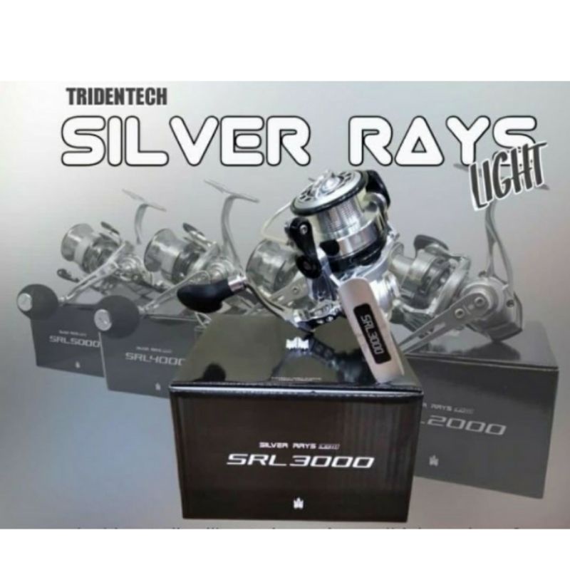 TERBARU REEL SPINING TRIDENTECH SILVER RAYS LIGHT 2000/4000/5000/3000