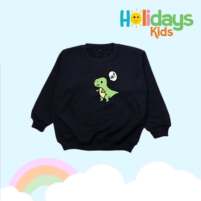 Hoodie Anak Dino Sweater Anak Dino Hi !! Bisa Couple