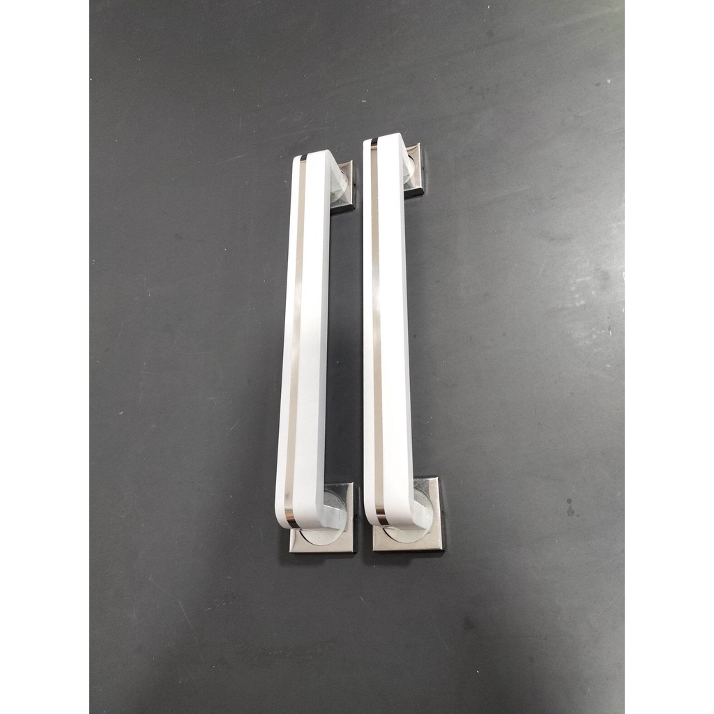 PEGANGAN PINTU RUMAH 33CM 2122.33.07 PUTIH JMJ 1PASANG+BODY PELOR (G7100,D42)