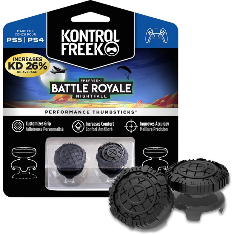 KontrolFreek FPS Battle Royale Nightfall untuk Pengontrol PS4/PS5 (BL-2345-PS5) Hitam