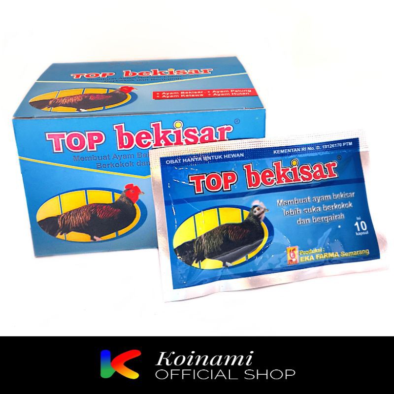 TOP BEKISAR ISI 10 kapsul / EKA FARMA / PETSHOP