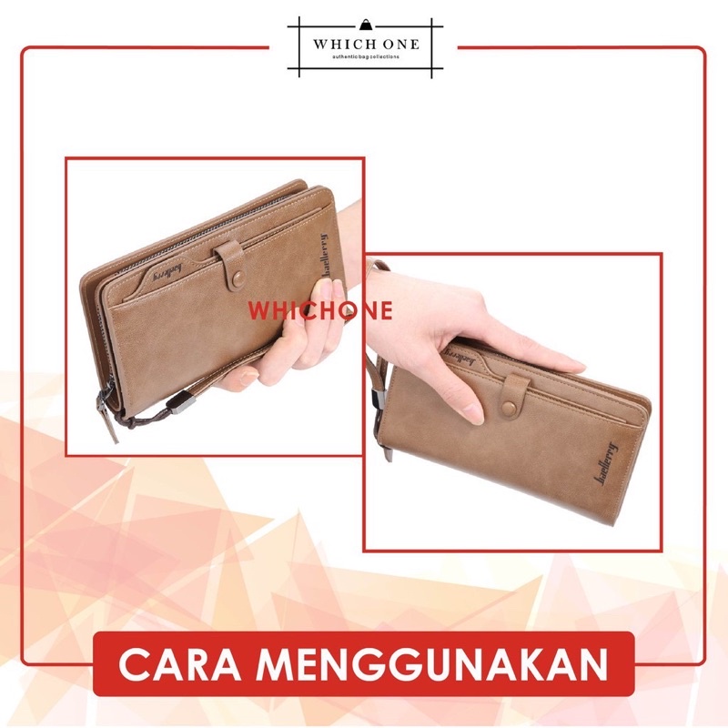 TAS SELEMPANG HANDBAG PRIA TERMURAH /    [BISA COD] Dompet Baellerry Panjang Ori Impor Hitam Coklat