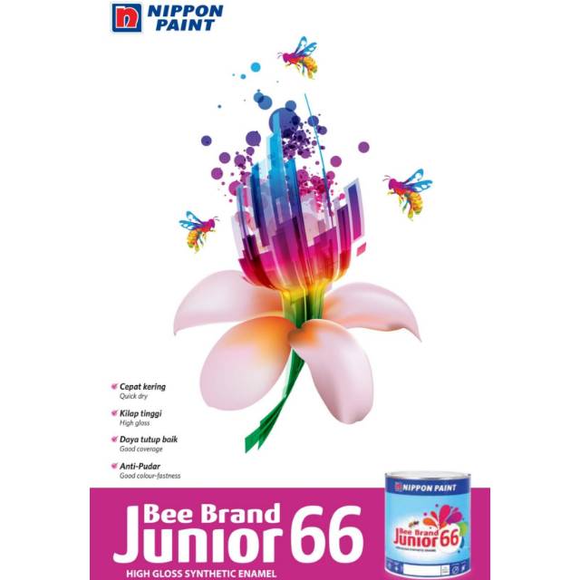 Produsen Cat Kayu / Besi Bee Brand Junior 66 1kg WDMr0aIMxAVA5