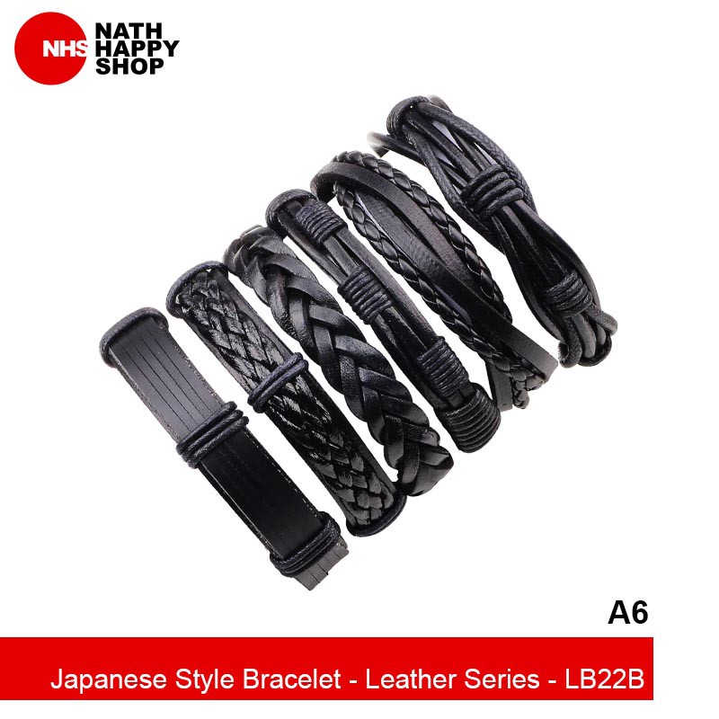 Japanese Style Bracelet - Leather Series (Gelang Tangan)