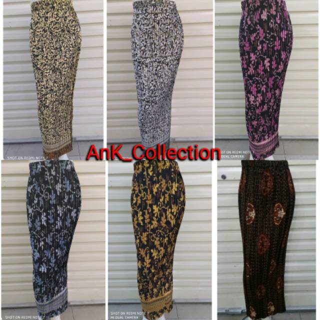 Terlaris rok plisket motif terlengkap