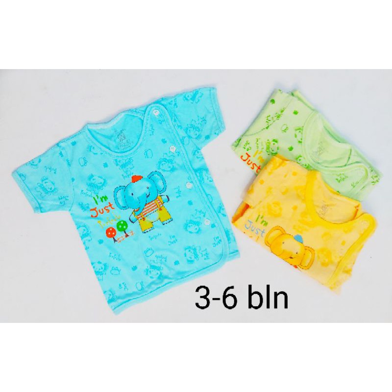 baju bayi3-6bln BONBON KANCING SAMPING