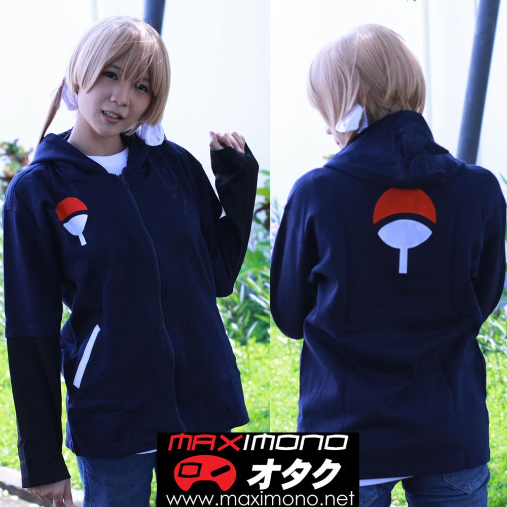 Jaket Anime Hoodie Uchiha Sasuke