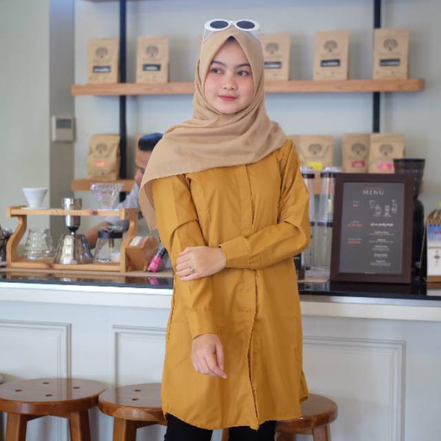 Daily long basic shirt toyobo (Tunik)