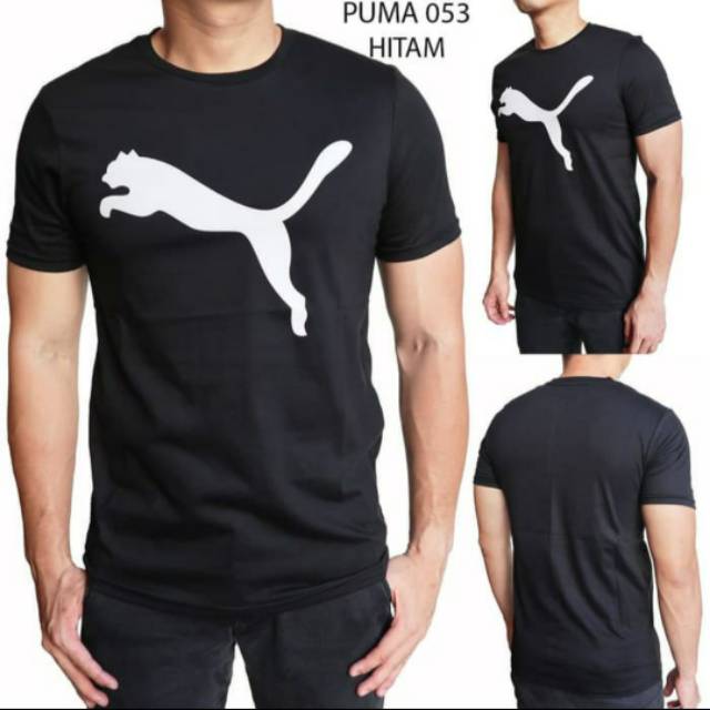 KAOS PRIA OBLONG KATUN PUMA 053 HITAM