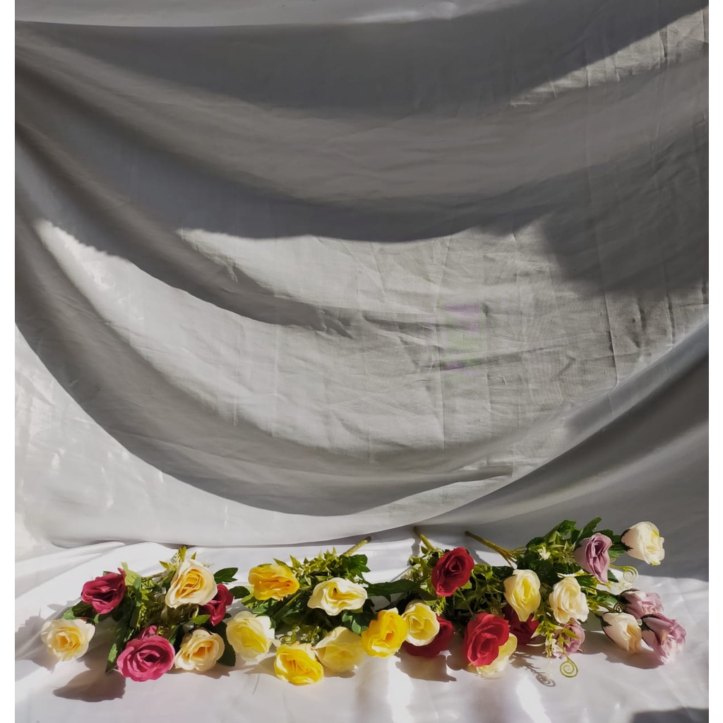 BUNGA ROSE KECIL/BUNGA MAWAR/BUNGA PLASTIK/BUNGA ARTIFICIAL/