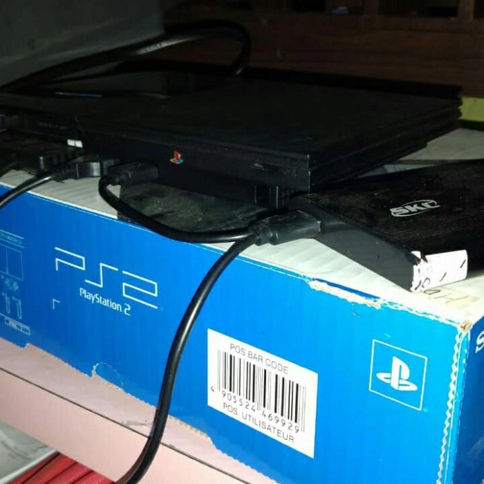 Hurui | Ps2 Sony Slim Seri 9 Udah Matrix5.0+Hardisk 80Gb Full Games+2 Stik Ps2