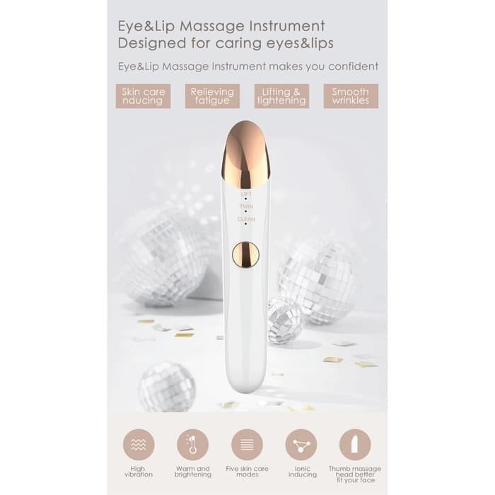 Alat Pijat Mata &amp; Bibir Prettyme Eye Massage Pen Instrument Perawatan