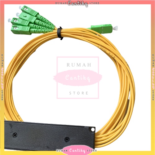 TERBARU Passive Splitter 1/4 Mini Modular SC APC No Brand Fiber Optik [COD]