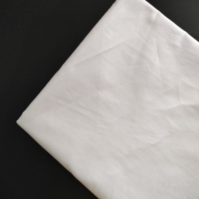 Kain Perca Katun Jepang - Polos Putih - 50x50 cm
