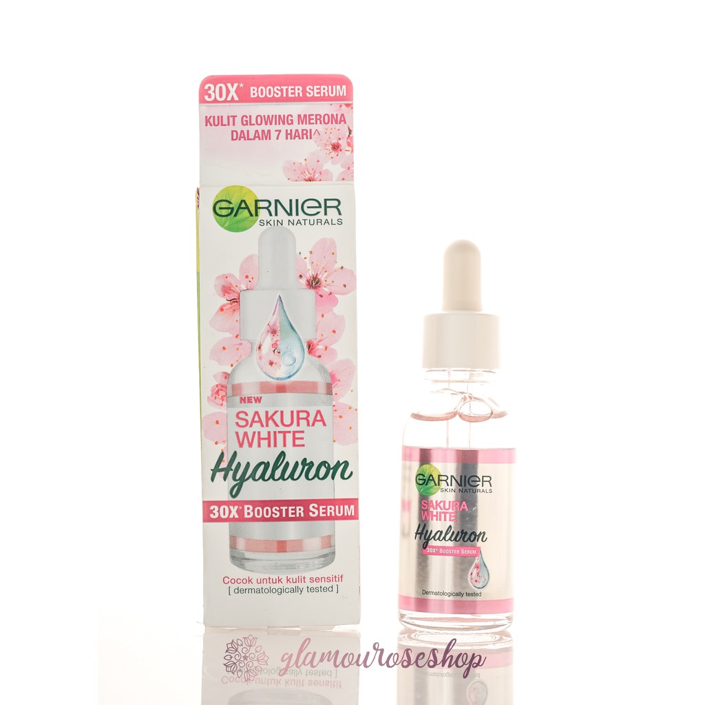 ❤️Glamouroseshop❤️  Garnier Sakura White Hyaluron 30x Booster Serum 30ml (BOTTLE)