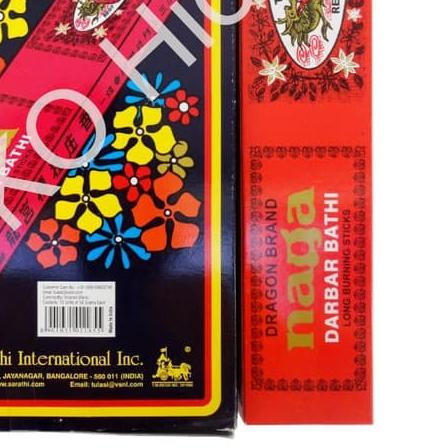 ۝ Hio Dupa India Basah Merah Naga Darbar Bathi Incense Sticks Aromateraphy Premium ☺