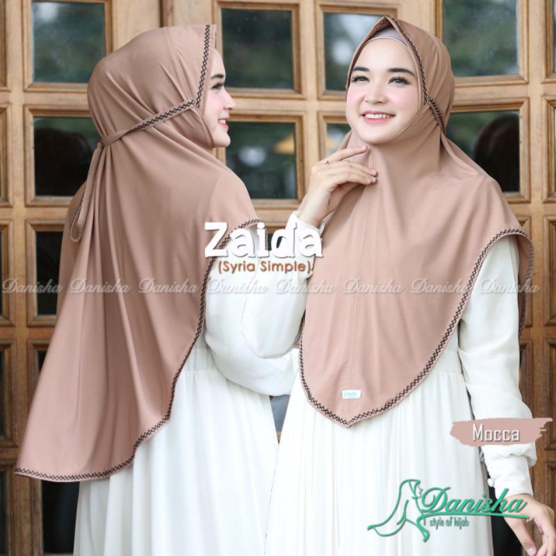 Bergo Khimar Zaida Syria Simple Original Danisha Hijab