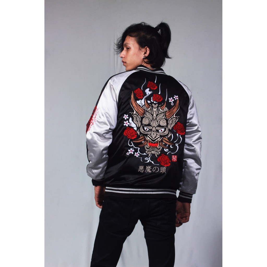 Jual Sukajan Oni Original Jacket Desain Oni Unisex Shopee Indonesia