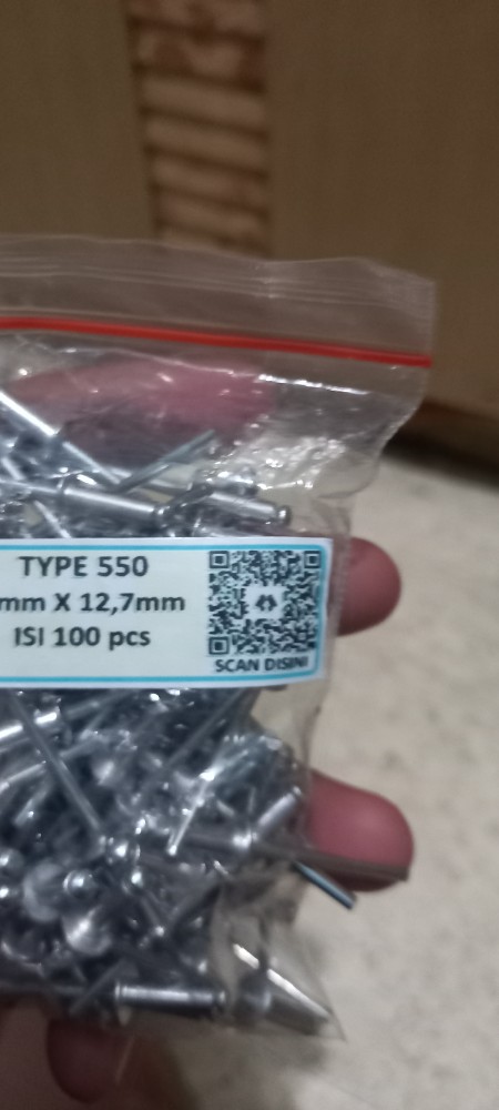 Paku Rivet - Type 550 Ecer 100 Pcs