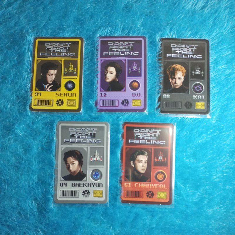 Take All Photocard Id DFTF Exo Kai Chanyeol Sehun Xiumin D.O Official