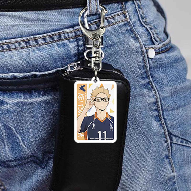 Anime Haikyuu!! Keychain Acrylic Key Ring Pendant Animation Peripherals