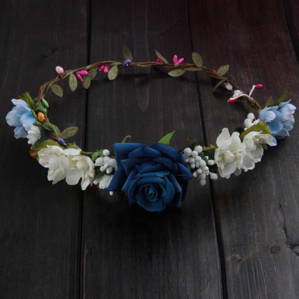 Mahkota Bunga Mawar Handmade Untuk Pernikahan