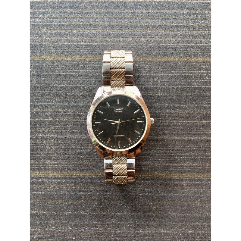 Bekas Second Preloved Jam Tangan Analog Fashion Pria Wanita Original CASIO Hitam Murah