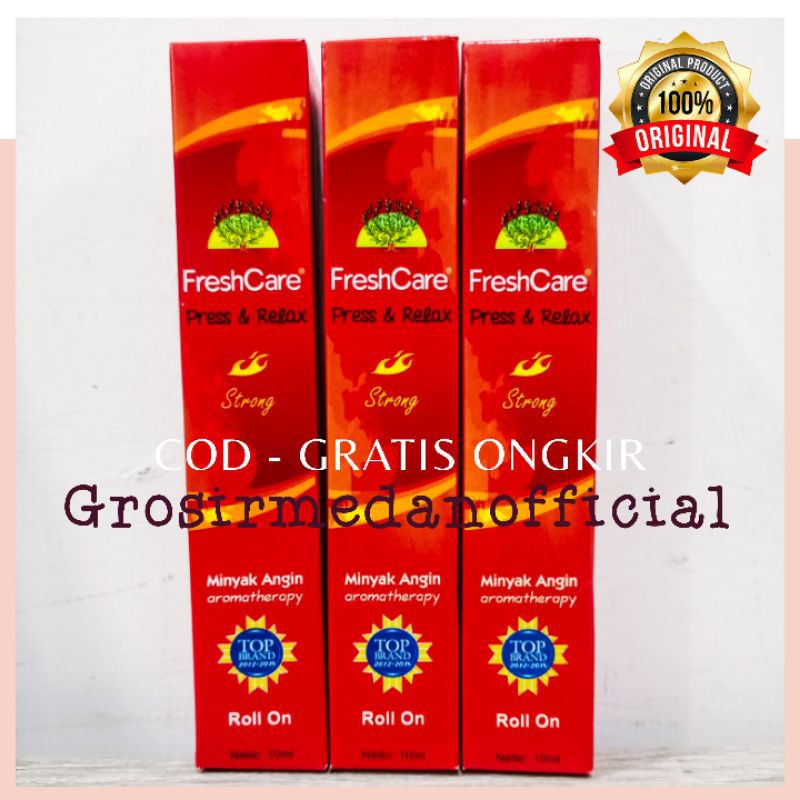 FRESHCARE PRESS AND RELAX STRONG &amp; KAYU PUTIH BISA NGEROK DAN ROLL BARU ORIGINAL