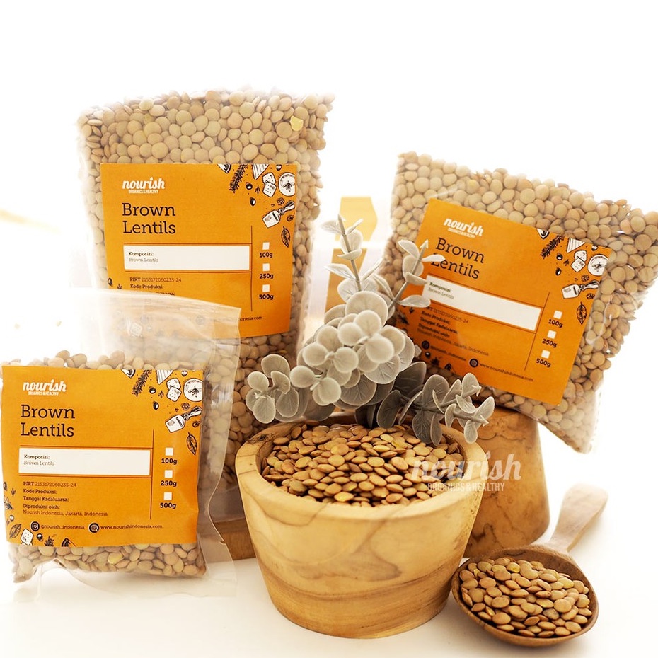 Brown Lentils 100gr