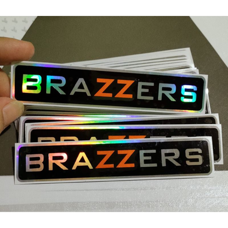 STICKER BRAZZERS CUTTING