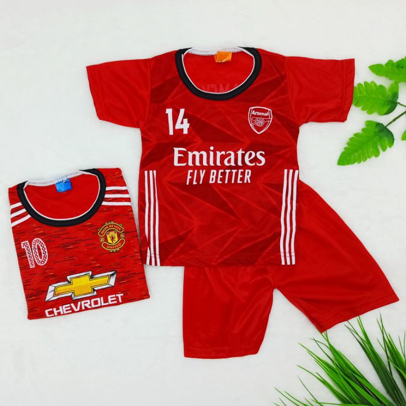 [Ss-6002] Setelan Anak Laki-laki Baju Bola Size 6bulan-4tahun