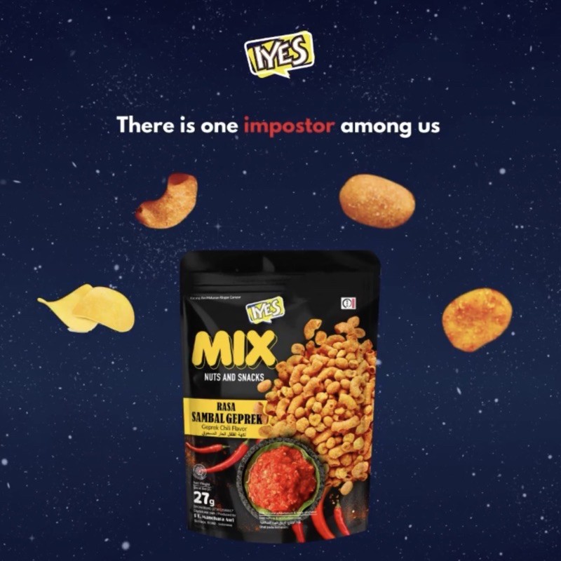 

SNACK KACANG IYES MIX SAMBAL GEPREK 27GR