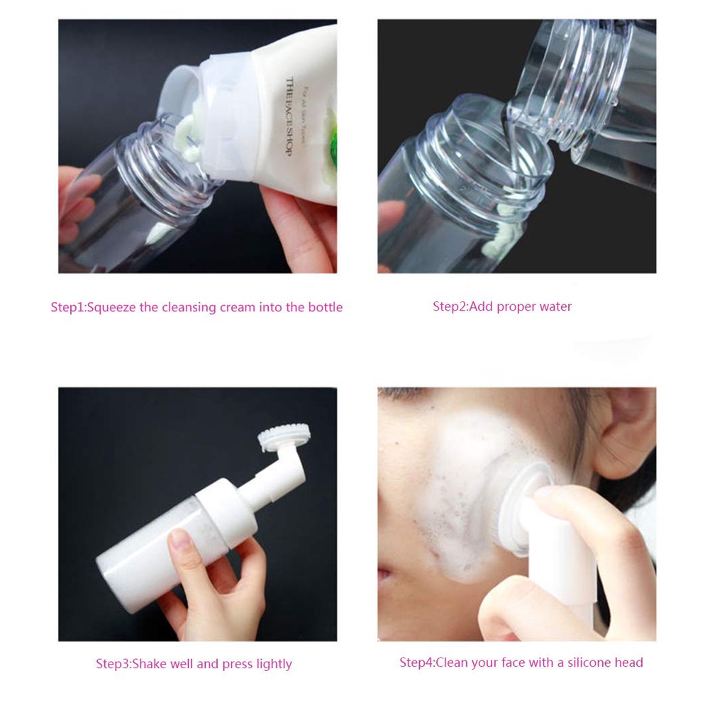 4 Szie  Transparent Foam Bottle